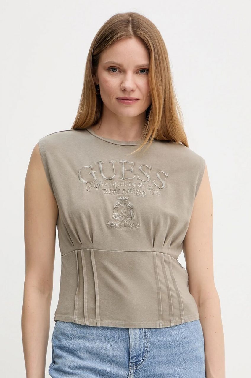 Top Guess béžová farba, W5GI22 K49A1