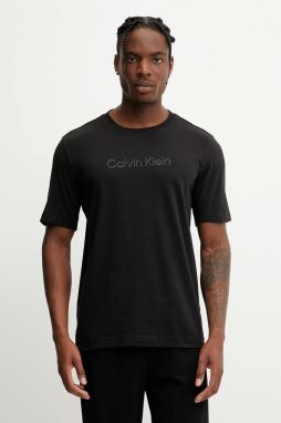 Tričko Calvin Klein Performance pánske, čierna farba, s nášivkou, LVGMS5K182