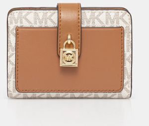 Peňaženka MICHAEL Michael Kors dámska, béžová farba, 32S5GETD1B