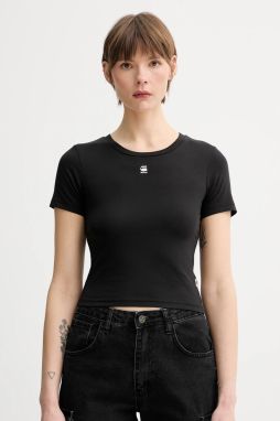 Tričko G-Star Raw dámske, čierna farba, D26446-3310