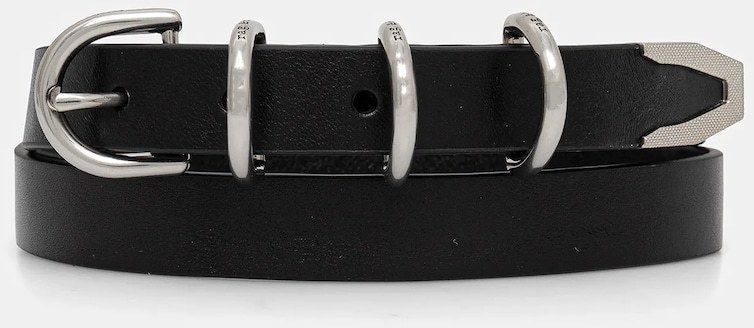 Kožený opasok Rag & Bone čierna farba, WJW24S1007UA07