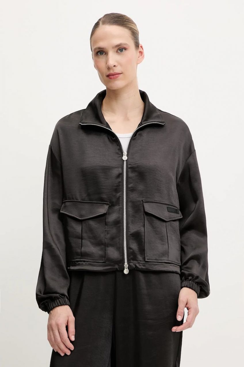 Mikina EA7 Emporio Armani čierna farba, jednofarebná, AF13256.7W000146