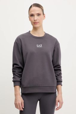 Mikina EA7 Emporio Armani šedá farba, s potlačou, AF10443.7W000073