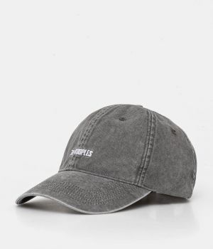 Bavlnená šiltovka The Kooples šedá farba, jednofarebná, AMHA30013K