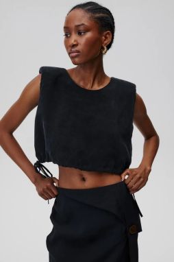 Blúzka Undress Code Persephone Top čierna farba, jednofarebná, 674