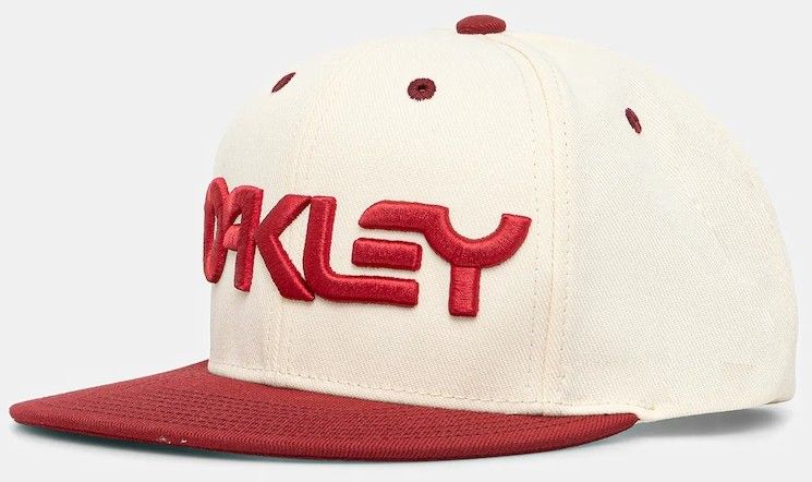 Šiltovka Oakley béžová farba, s nášivkou, FOS901496
