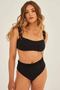Plavkové nohavičky Undress Code Good Luck Charm Bikini Bottom Plain čierna farba, 785
