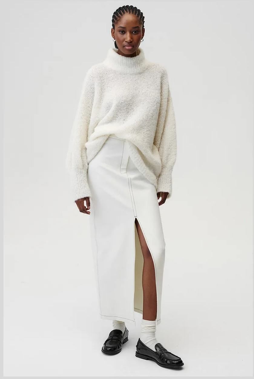Sukňa Undress Code Soft Gaze Skirt béžová farba, maxi, rovný strih, 759