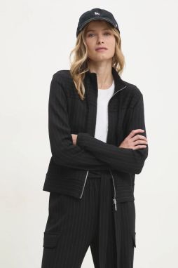 Mikina Dkny čierna farba, vzorovaná, P4KE6ZNG