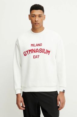 Mikina EA7 Emporio Armani béžová farba, s nášivkou, AF13538.7M000250