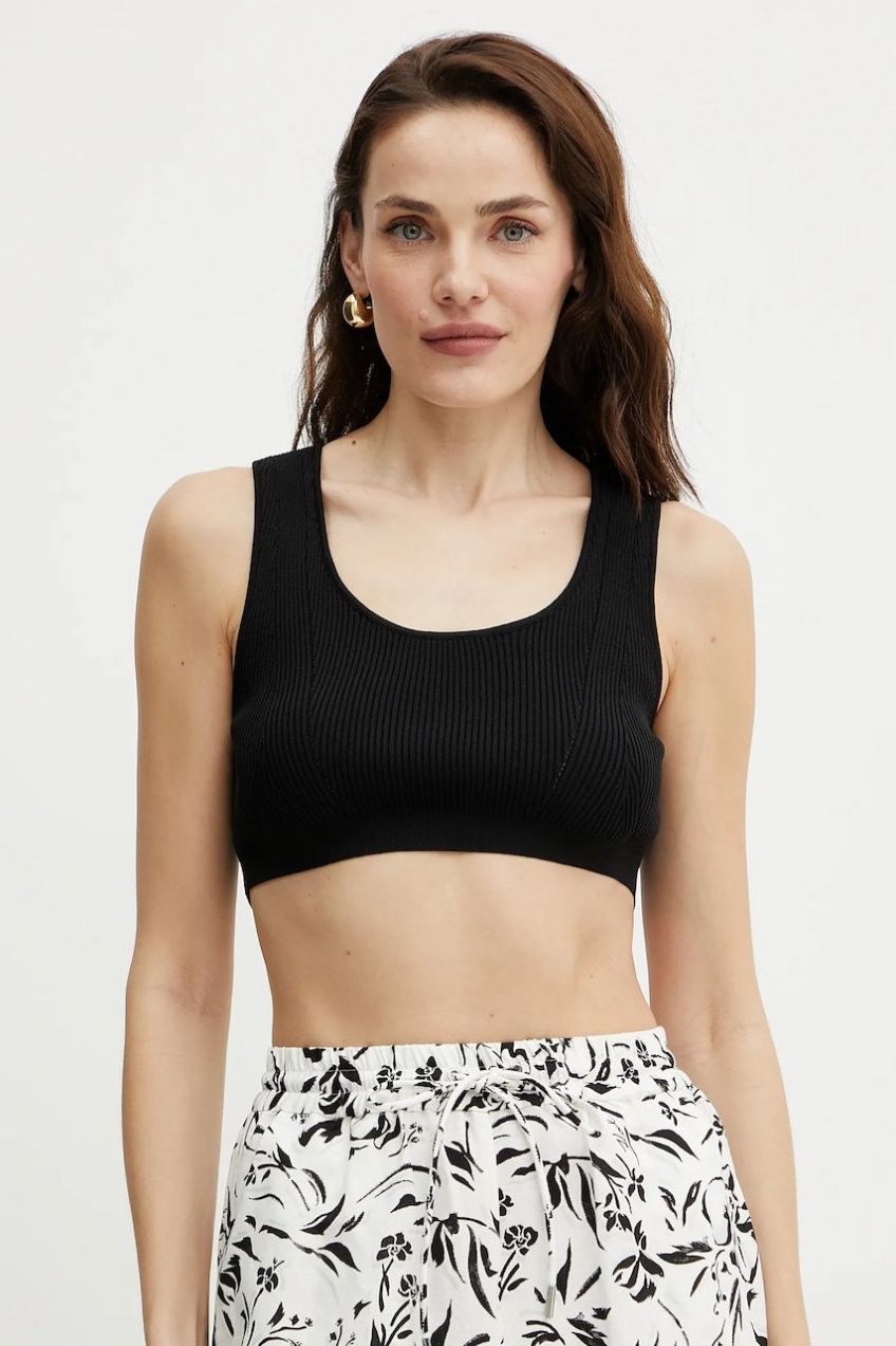 Top Armani Exchange čierna farba, XW000577 AF12740