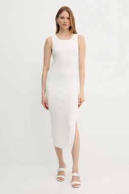 Šaty Guess JIULIA béžová farba, maxi, priliehavé, W5GK47 Z3L10