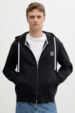 Mikina Armani Exchange tmavomodrá farba, s kapucňou, s potlačou, XM000480 AF10818