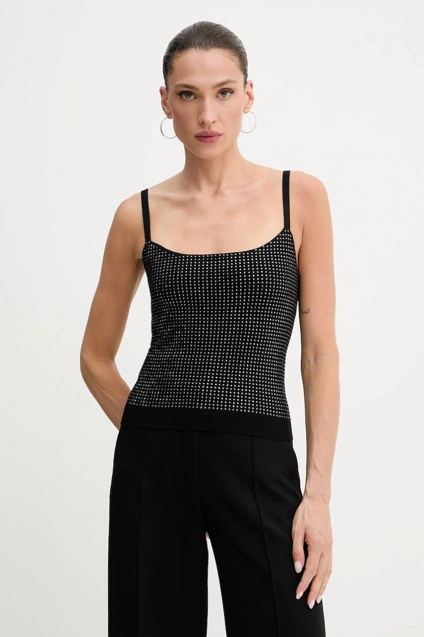 Top Guess KHLOE čierna farba, W5GR47 Z3MN2