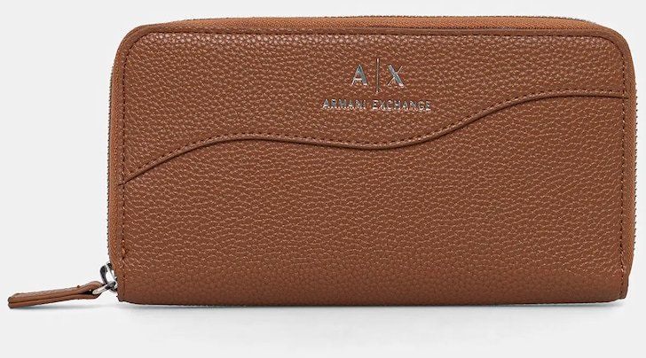Peňaženka Armani Exchange dámska, hnedá farba, 948068 CC783