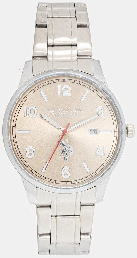Hodinky U.S. Polo Assn. JACOB pánske, strieborná farba, USP7195ST