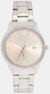 Hodinky U.S. Polo Assn. JACOB pánske, strieborná farba, USP7195ST