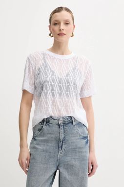 Tričko Armani Exchange dámske, biela farba, XW000513 AF10835