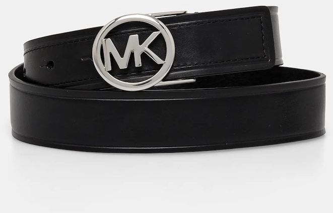 Kožený opasok MICHAEL Michael Kors dámsky, čierna farba, 559167