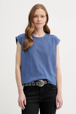 Bavlnený top G-Star Raw šedá farba, D26421-C261