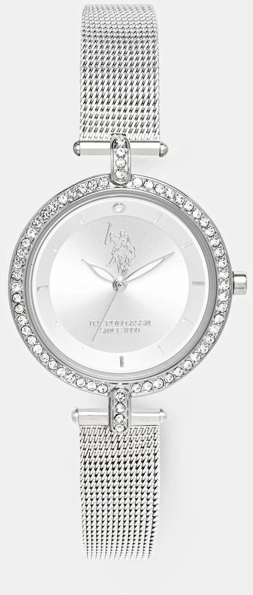 Hodinky U.S. Polo Assn. NATALIE dámske, strieborná farba, USP8181ST