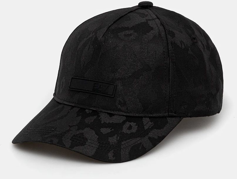 Šiltovka EA7 Emporio Armani čierna farba, s nášivkou, AF13032.7W000330