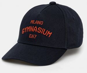 Bavlnená šiltovka EA7 Emporio Armani tmavomodrá farba, s nášivkou, AF13034.7W000334