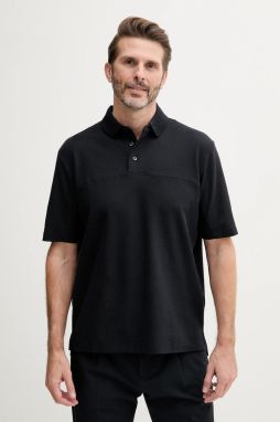 Bavlnené polo tričko Armani Exchange tmavomodrá farba, jednofarebné, XM000357 AF12758