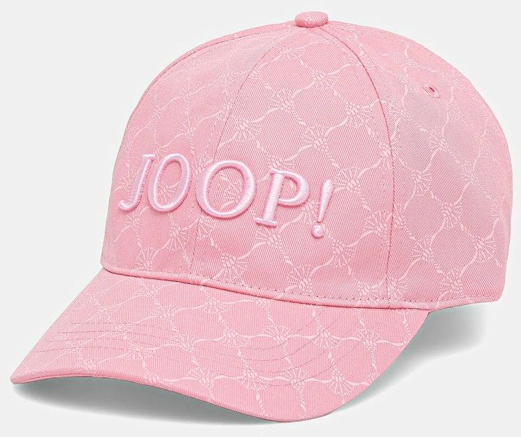 Bavlnená šiltovka Joop! béžová farba, vzorovaná