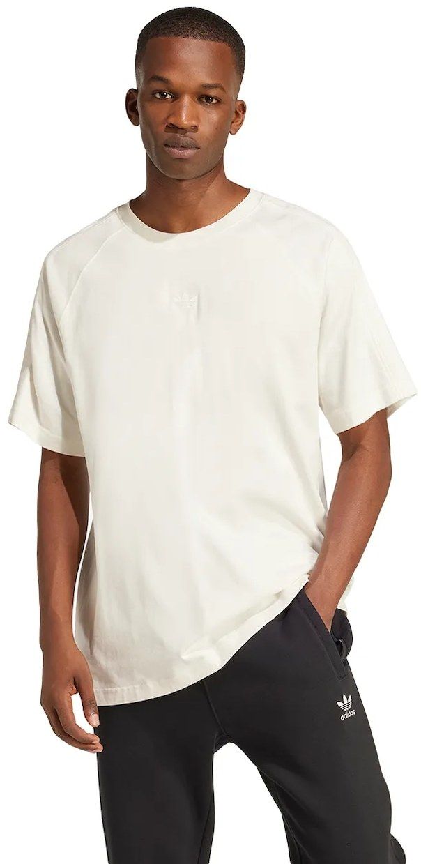 Bavlnené tričko adidas Originals Essential pánske, biela farba, jednofarebné, JD3278