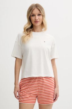 Pyžamo Tommy Hilfiger dámska, oranžová farba, UW0UW05760