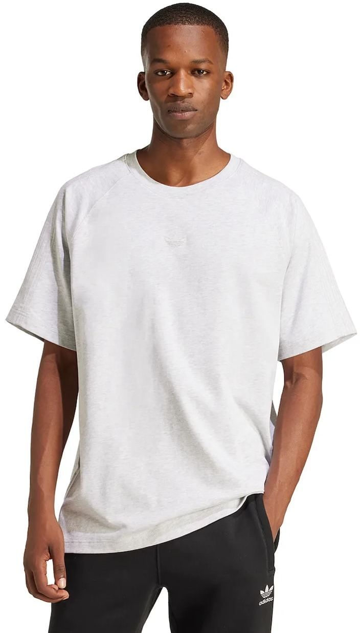 Bavlnené tričko adidas Originals Premium Essentials Tee pánske, šedá farba, s nášivkou, JD3275