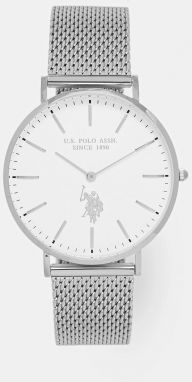Hodinky U.S. Polo Assn. AUSTIN pánske, strieborná farba, USP7256WH
