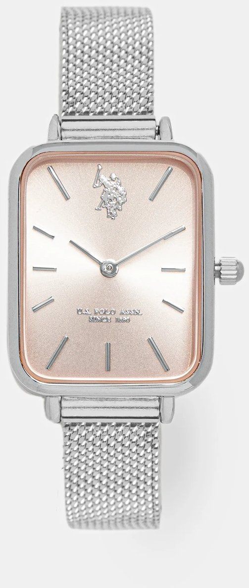 Hodinky U.S. Polo Assn. ODETTE dámske, strieborná farba, USP8290PK