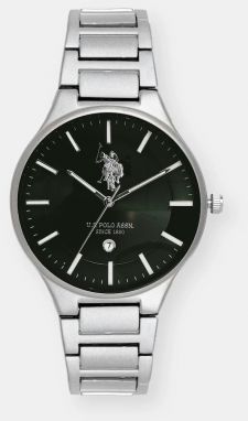 Hodinky U.S. Polo Assn. JORDAN pánske, strieborná farba, USP7182GR