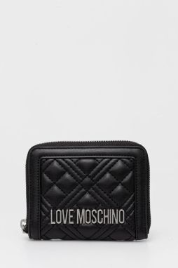 Peňaženka Love Moschino dámska, čierna farba, JC5710PP0MLA000B