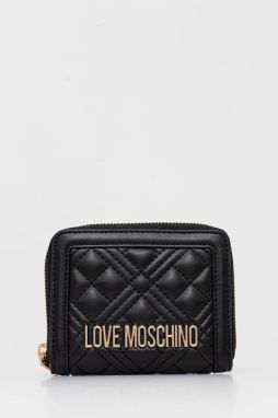 Peňaženka Love Moschino dámska, čierna farba, JC5710PP0MLA0000