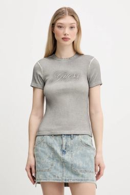 Tričko Guess Originals dámske, šedá farba, W5GP59 KCTT1