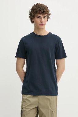 Bavlnené tričko Superdry pánske, tmavomodrá farba, jednofarebné, M1012226A-98T