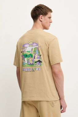 Bavlnené tričko The North Face Mountain Cleanup pánske, zelená farba, s nášivkou, NF0A8C4DLK51