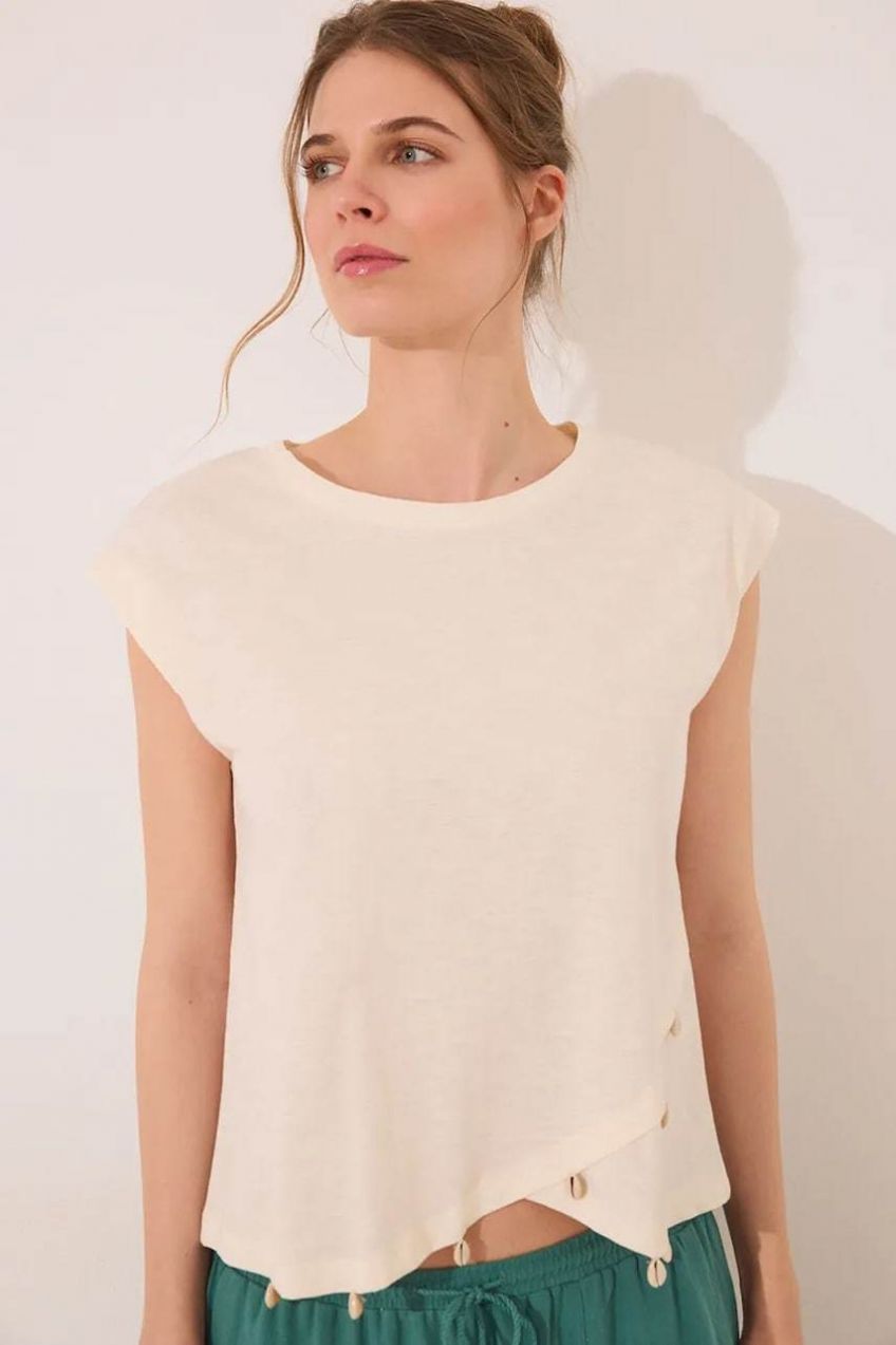 Bavlnené tričko women'secret dámske, béžová farba, 3279707