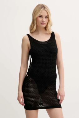 Plážové šaty Guess čierna farba, E5GK12 Z3N30