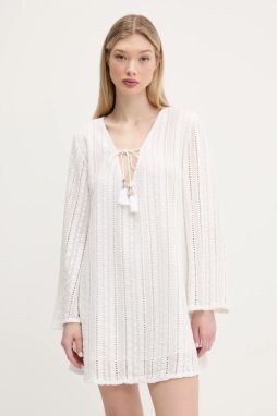 Bavlnené šaty Superdry béžová farba, mini, áčkový strih, W8011933A-71D