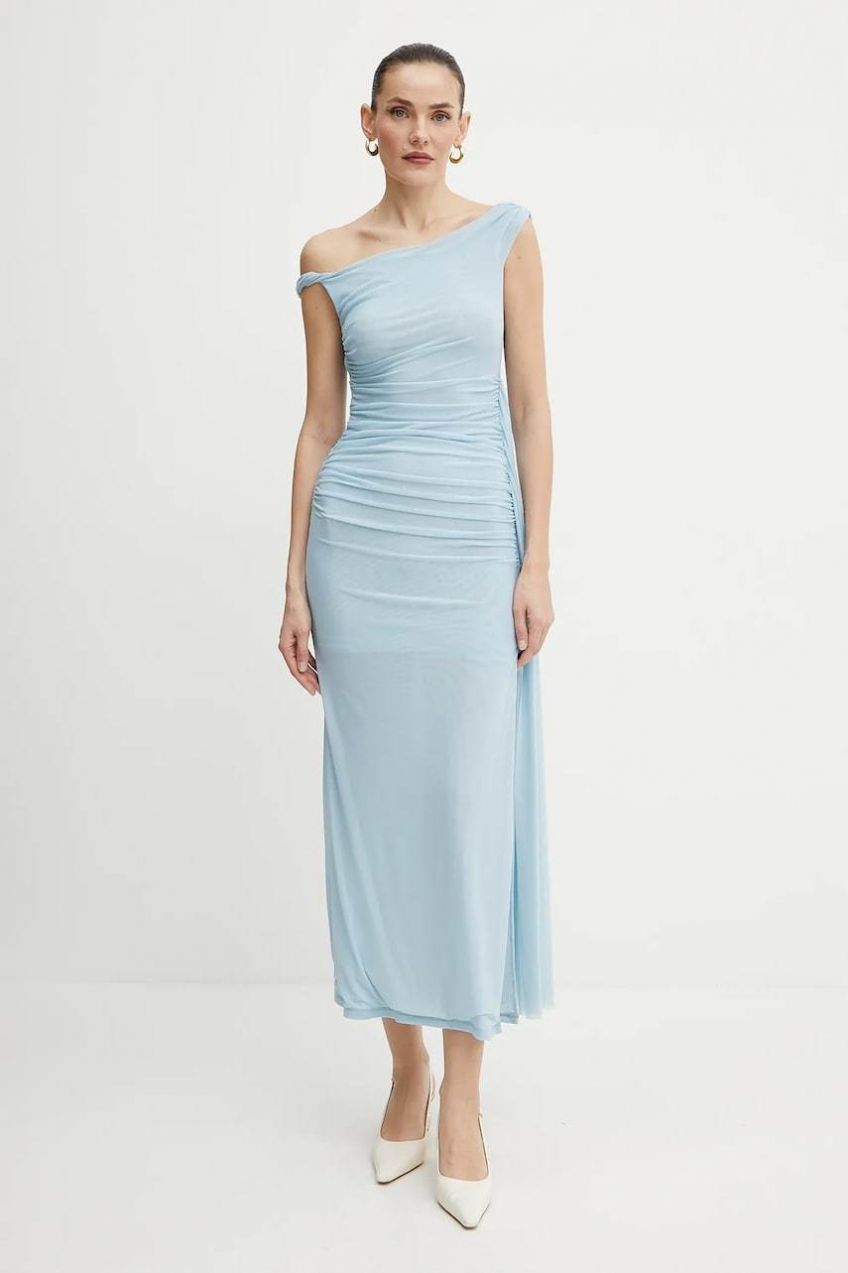 Šaty Bardot maxi, priliehavé, 59512DB