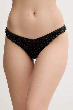 Brazílske plavkové nohavičky Guess čierna farba, E5GO36 KCUO2