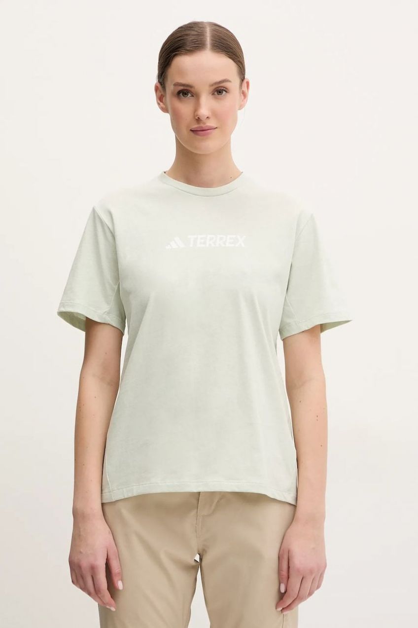 Tričko adidas TERREX dámske, zelená farba, JF9133