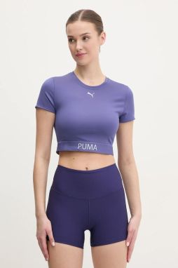 Tréningové tričko Puma Strong fialová farba, 526805