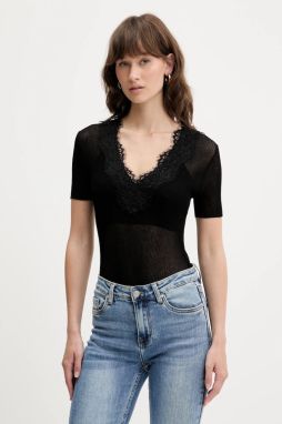 Tričko Blugirl Blumarine dámske, čierna farba, RA5197.MA30M