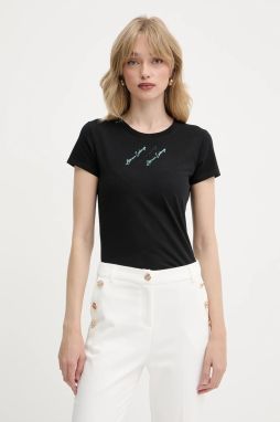 Tričko Armani Exchange dámske, čierna farba, XW000599 AF10355