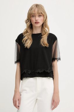 Tričko Armani Exchange dámske, čierna farba, XW000541 AF10359